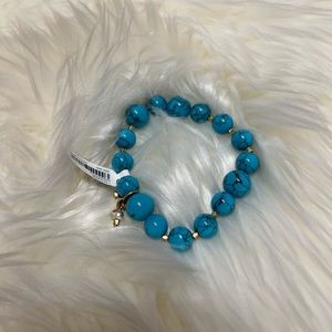 NWT banana republic aqua blue bead necklace